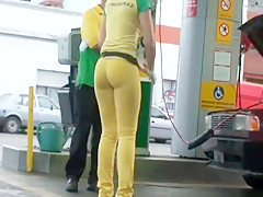 Tight big ass in leggings