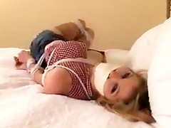 Candle boxxx all tied up tight   gagged in the hotel room