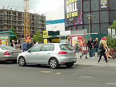 Busty Blonde Piece Of Filth Begs To Be Treated Like Trash - PublicDisgrace