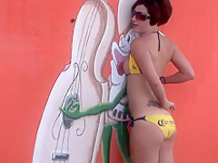 Incredible pornstar in crazy blonde, piercing porn scene