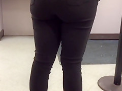 Hot latina ass black jeans