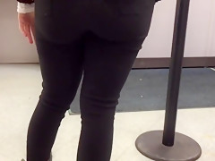 Hot latina ass black jeans