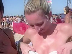 Hottest pornstar in crazy striptease, blonde sex scene