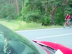 So beautiful sex in road
