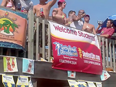 Horny pornstar in hottest group sex, striptease porn video