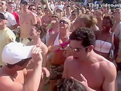 Horny pornstar in hottest group sex, striptease porn video