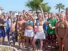 Horny pornstar in hottest group sex, striptease porn video