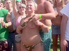 Horny pornstar in hottest group sex, striptease porn video