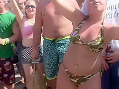 Horny pornstar in hottest group sex, striptease porn video