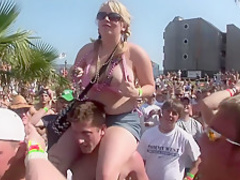 Horny pornstar in hottest group sex, striptease porn video