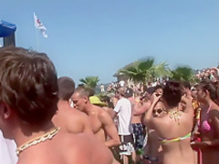 Horny pornstar in hottest group sex, striptease porn video