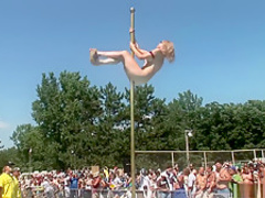 Incredible pornstar in exotic striptease, outdoor porn video