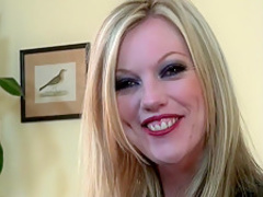 Fabulous pornstar Holly Kiss in incredible creampie, blonde sex movie