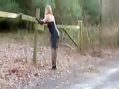 Incredible amateur Fetish, Outdoor porn clip