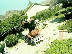 Exotic pornstar in best black and ebony, outdoor sex clip