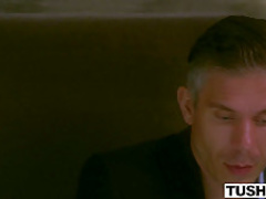 TUSHY I love when they take turns and make her gape