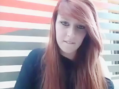 Redhead restaurant pussy show