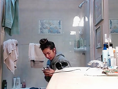 Finally caught sisters hot friend in the shower