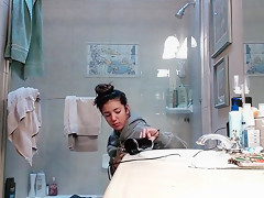 Finally caught sisters hot friend in the shower