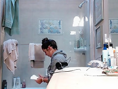 Finally caught sisters hot friend in the shower