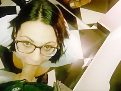 Girlfriend cum swallow in Shop fitting room