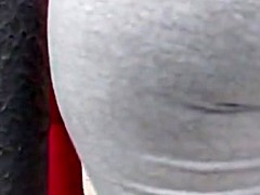 Thick latina tight grey spandex donk