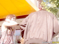 Giselle Leon Picked Up And Fucks Big Black Cock