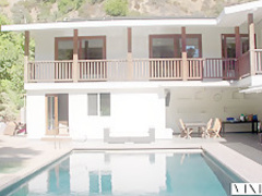 VIXEN Kendra Sunderland Shares a huge cock with her friend