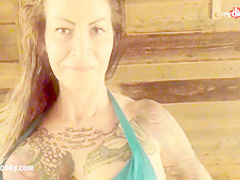 My Dirty Hobby - Busty tattooed MILF blows her man