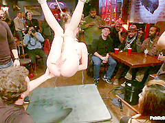 Adorable Jessi Palmer Is Suspended By Just Her Pigtails And Ankles And Fucked - PublicDisgrace