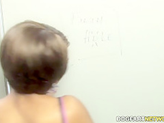 Imani Rose Tries Her First White Dick At A Gloryhole