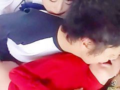 Hottest Japanese whore Rika Hayama, Mayura Hoshizuki, Ruri Housyou in Incredible Threesomes JAV clip