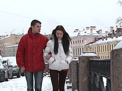 Lascivious Erica shamelessly having sex on the 1st date