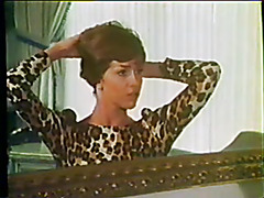 Vintage lady woken up for sex by her husband on bed