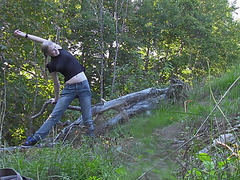 I tear my hot girlfriend’s pantyhose and drill her beaver