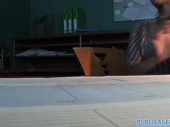 PublicAgent: Office secretary fucked by a huge cock in the toilet