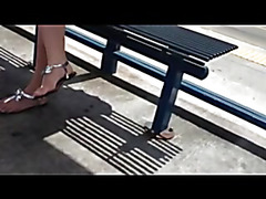 Legs in public (compilation + bonus cum)