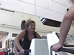 older receive fucked right into an asshole by her coach in gym anal troia