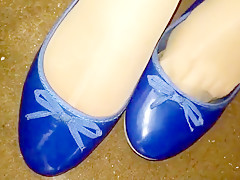 Blue ballerinas cum