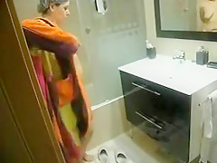 Horny homemade MILFs, Showers adult scene