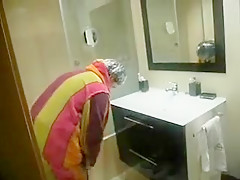 Horny homemade MILFs, Showers adult scene