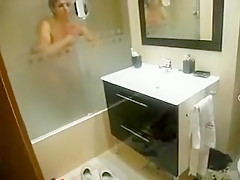 Horny homemade MILFs, Showers adult scene