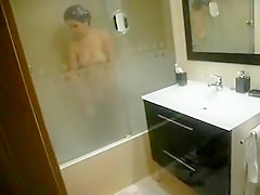 Horny homemade MILFs, Showers adult scene