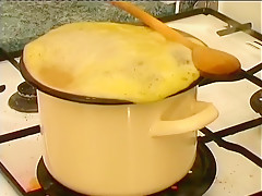 Fabulous homemade Kitchen, Hairy sex clip