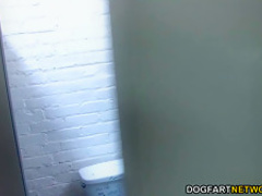 Busty blonde Ashley Reeves Sucks Big Black Cock