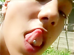 Exotic pornstar in horny public, masturbation porn scene