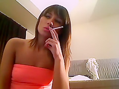 Amazing amateur Smoking, Solo Girl adult clip