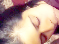 She likes to play with the cock.