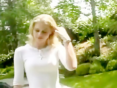 Young Blond And Brunette Try Lesbianism