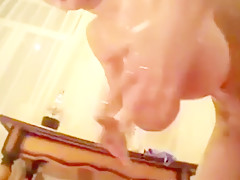 Big huge yummy boobs covered in oil